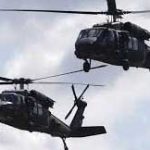 پرواز هلی‌کوپتر‌های آمریکایی در اطراف فرودگاه بغداد