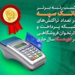 کسب رتبه برتر بانک سپه در تعداد تراکنش‌های شبکه پرداخت و کارتخوان فروشگاهی