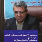 معاون امور تعاون وزارت تعاون، کار و رفاه اجتماعی خبر داد:  ساخت ۹۴ هزار واحد مسکونی کارگری در ۸ استان /  شناسایی ۲۰۳ تعاونی مشکل‌دار